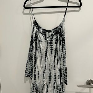 Raviya Blue and White Tie Dye Shirt Dress